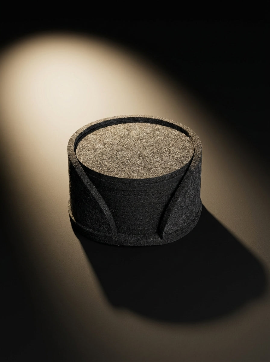 Heavyweight Felt Coaster Set | Desk Surface Protection