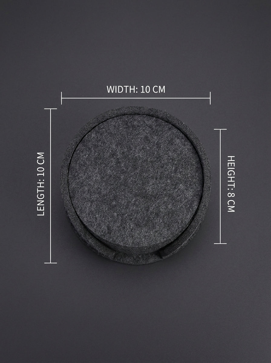 Heavyweight Felt Coaster Set | Desk Surface Protection