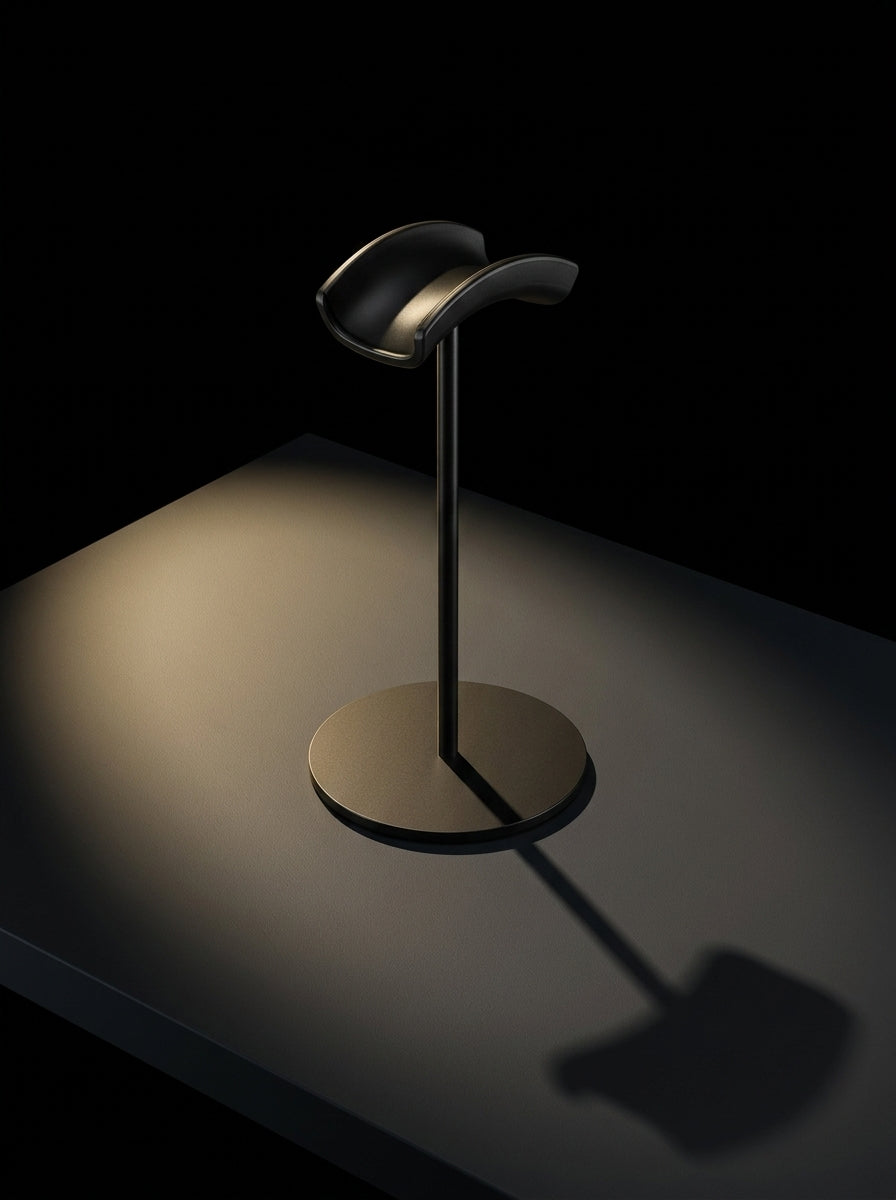 Solid Aluminum Headphone Stand | Vertical Desk Organization