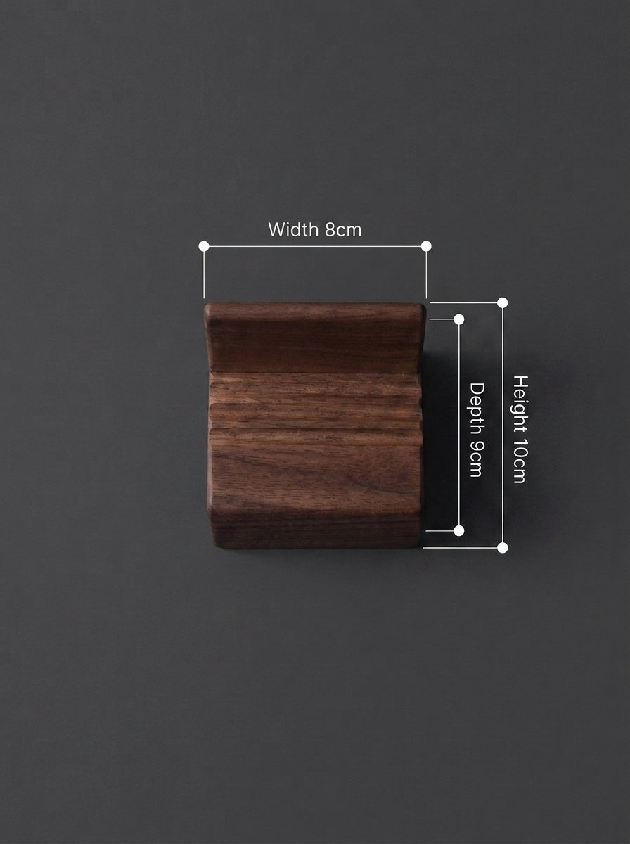 Solid Wood Phone Stand | Vertical Device Organizer