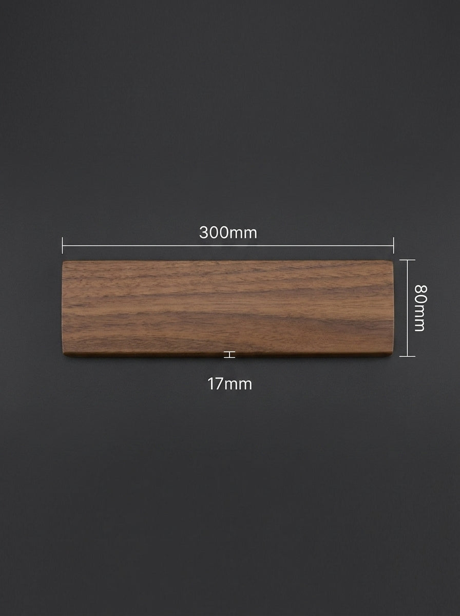 Solid Walnut Keyboard Wrist Rest | Ergonomic Typing Support