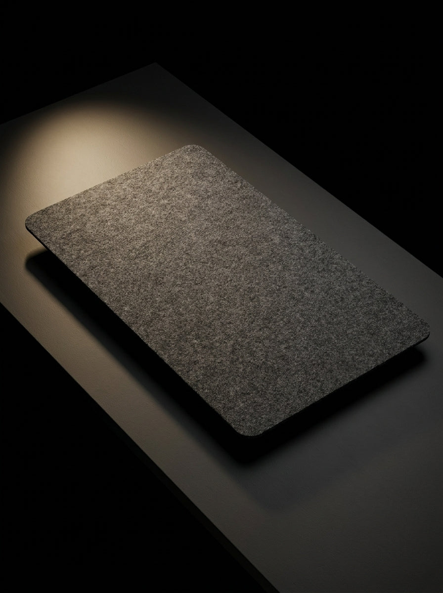 Heavyweight Felt Desk Pad | Tactile Workspace Blotter