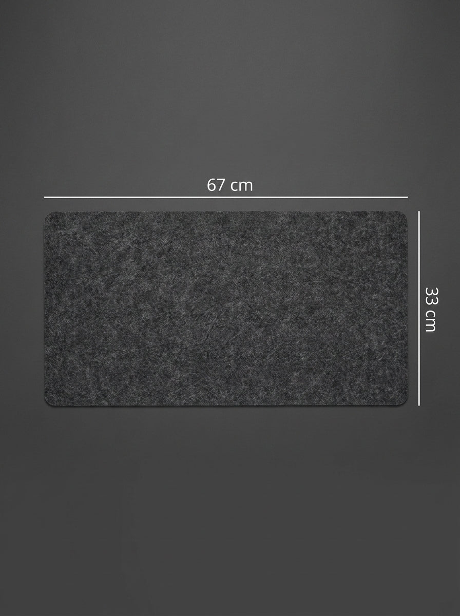 Heavyweight Felt Desk Pad | Tactile Workspace Blotter