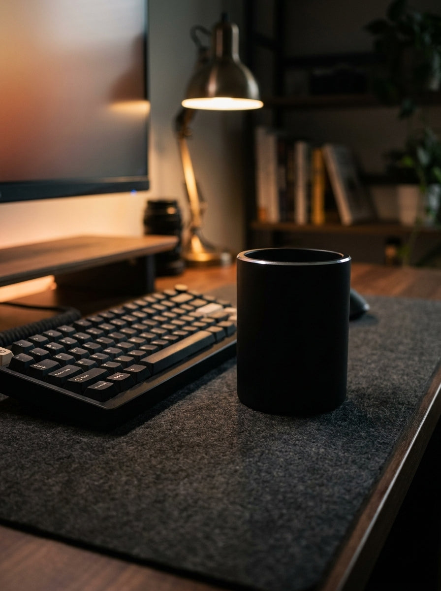Solid Aluminum Pen Holder | Heavyweight Desk Organization