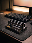 Solid Aluminum Vertical Laptop Dock | Space-Saving Desk Organization