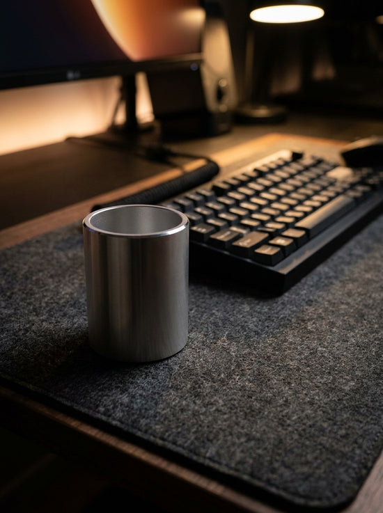 Solid Aluminum Pen Holder | Heavyweight Desk Organization